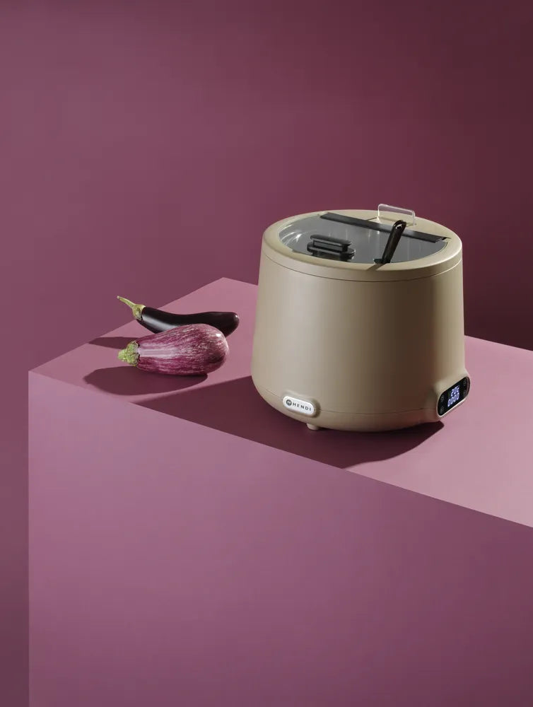 Suppenkessel UNIQ, HENDI, designed by Robert Bronwasser, 8L, Beige, 220-240V/500W, ⌀365x(H)325mm