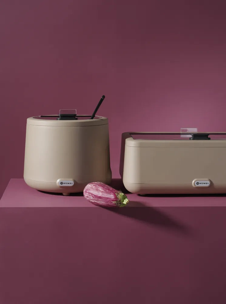 Suppenkessel UNIQ, HENDI, designed by Robert Bronwasser, 8L, Beige, 220-240V/500W, ⌀365x(H)325mm