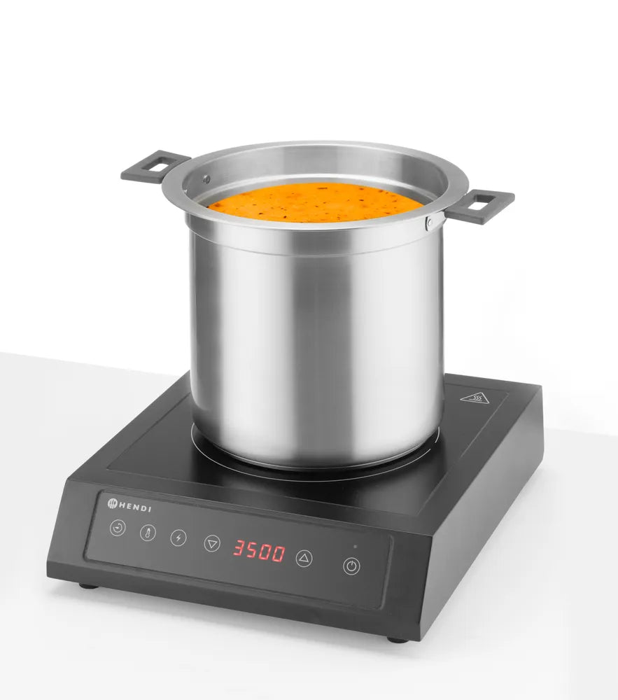 Suppenkessel ohne Wasser, 10L, HENDI, 10L, Schwarz, 220-240V/450W, ⌀330x(H)398mm
