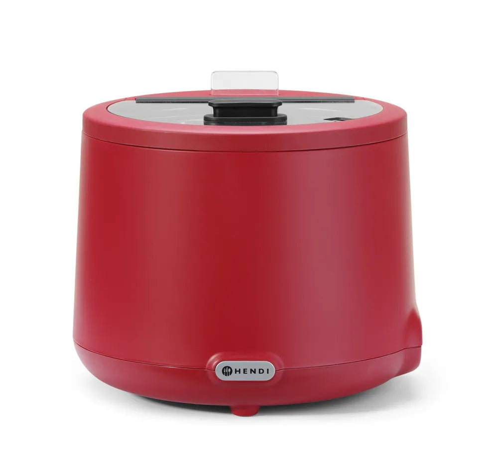 Suppenkessel UNIQ, HENDI, designed by Robert Bronwasser, 8L, Rot, 220-240V/500W, ⌀365x(H)325mm