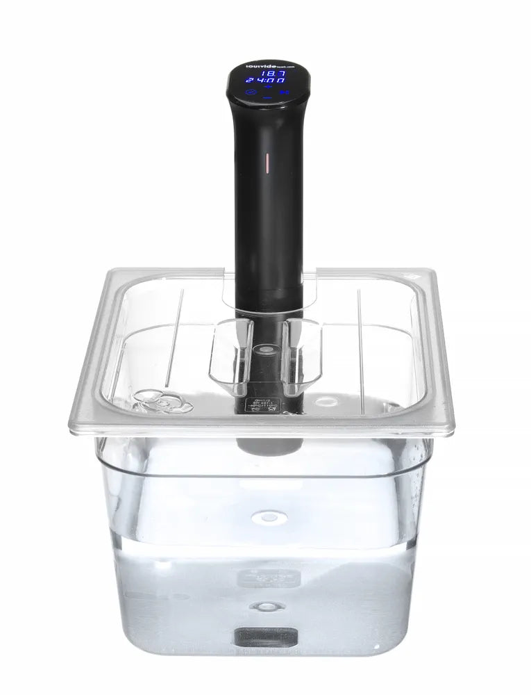 Gastronorm-Deckel mit Sous-Vide-Stab-Aussparung, HENDI, GN 1/2, Transparent, 265x325mm