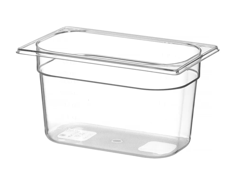 Gastronorm-Behälter 1/4, HENDI, Profi Line, GN 1/4, 1,8L, Transparent, 265x162x(H)65mm