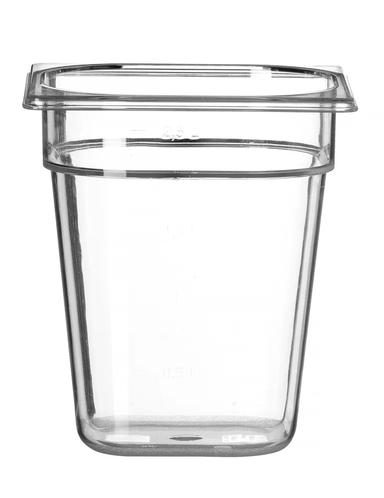 Gastronorm-Behälter 1/6, HENDI, Profi Line, GN 1/6, 2,4L, Transparent, 176x162x(H)150mm
