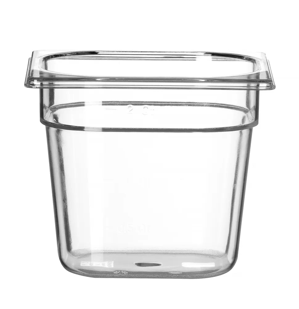 Gastronorm-Behälter 1/6, HENDI, Profi Line, GN 1/6, 2,4L, Transparent, 176x162x(H)150mm