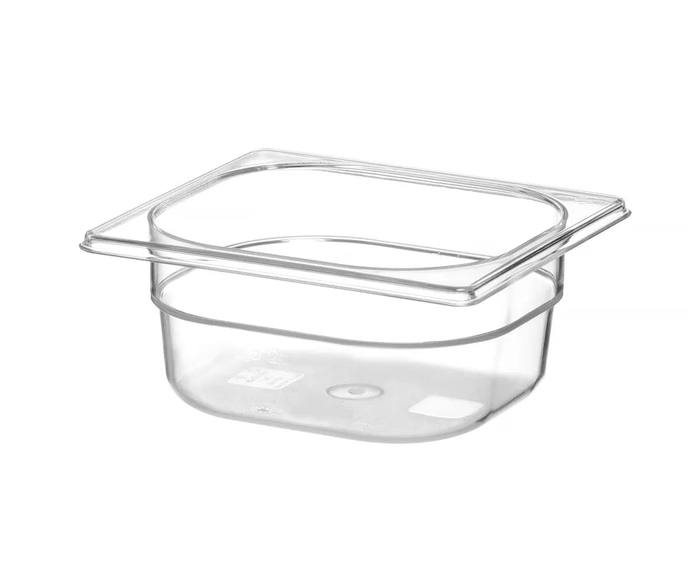 Gastronorm-Behälter 1/6, HENDI, Profi Line, GN 1/6, 1L, Transparent, 176x162x(H)65mm