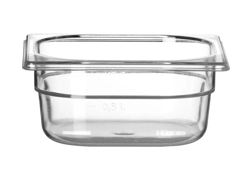 Gastronorm-Behälter 1/6, HENDI, Profi Line, GN 1/6, 1L, Transparent, 176x162x(H)65mm
