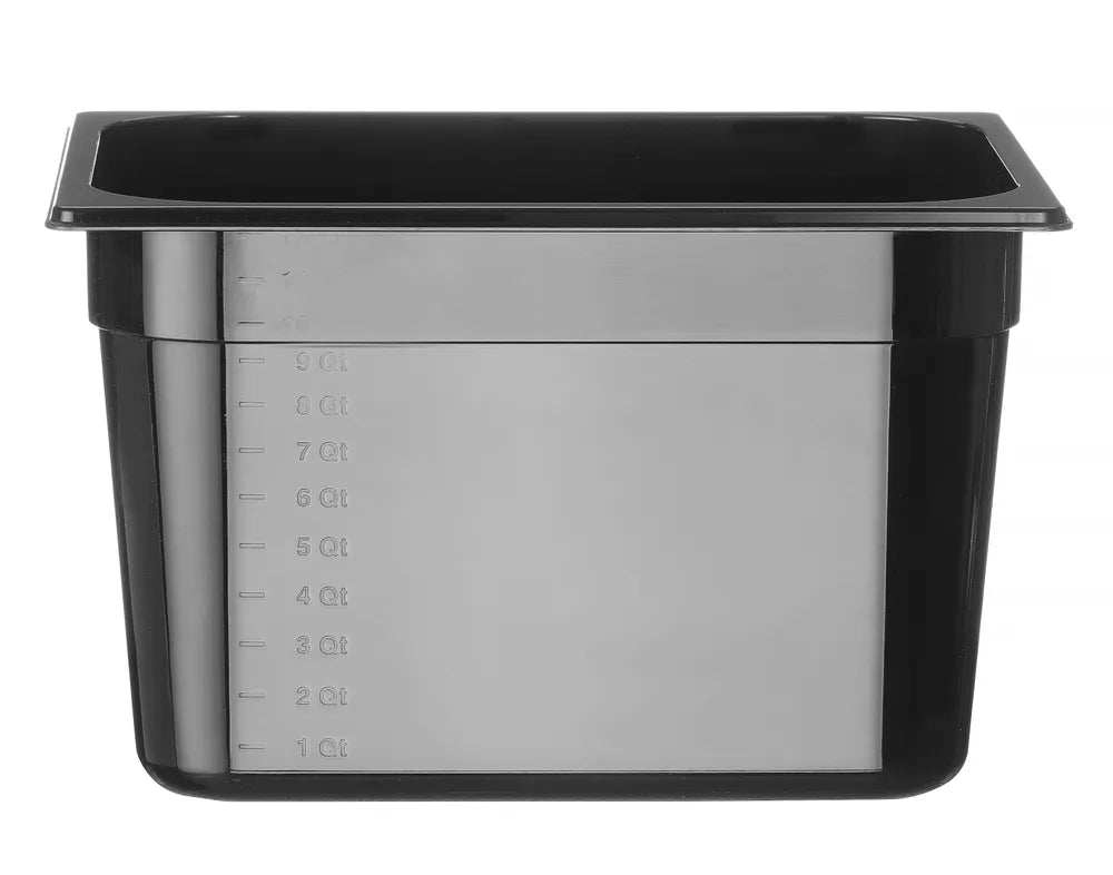 Gastronorm-Behälter 1/2, HENDI, Profi Line, GN 1/2, 6,5L, Schwarz, 325x265x(H)100mm