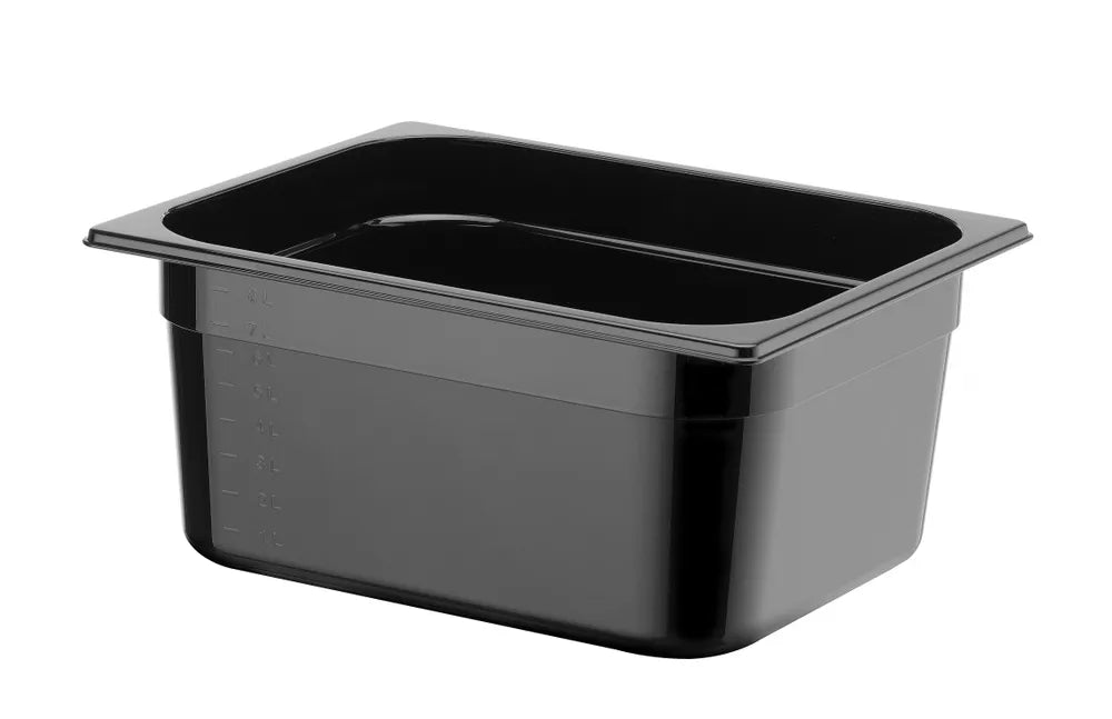 Gastronorm-Behälter 1/2, HENDI, Profi Line, GN 1/2, 9,5L, Schwarz, 325x265x(H)150mm