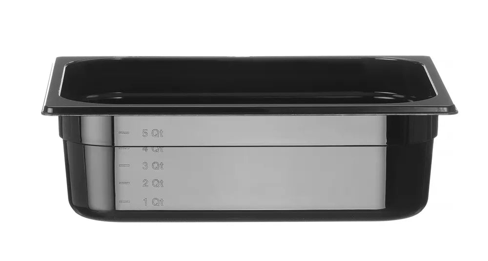 Gastronorm-Behälter 1/2, HENDI, Profi Line, GN 1/2, 6,5L, Schwarz, 325x265x(H)100mm