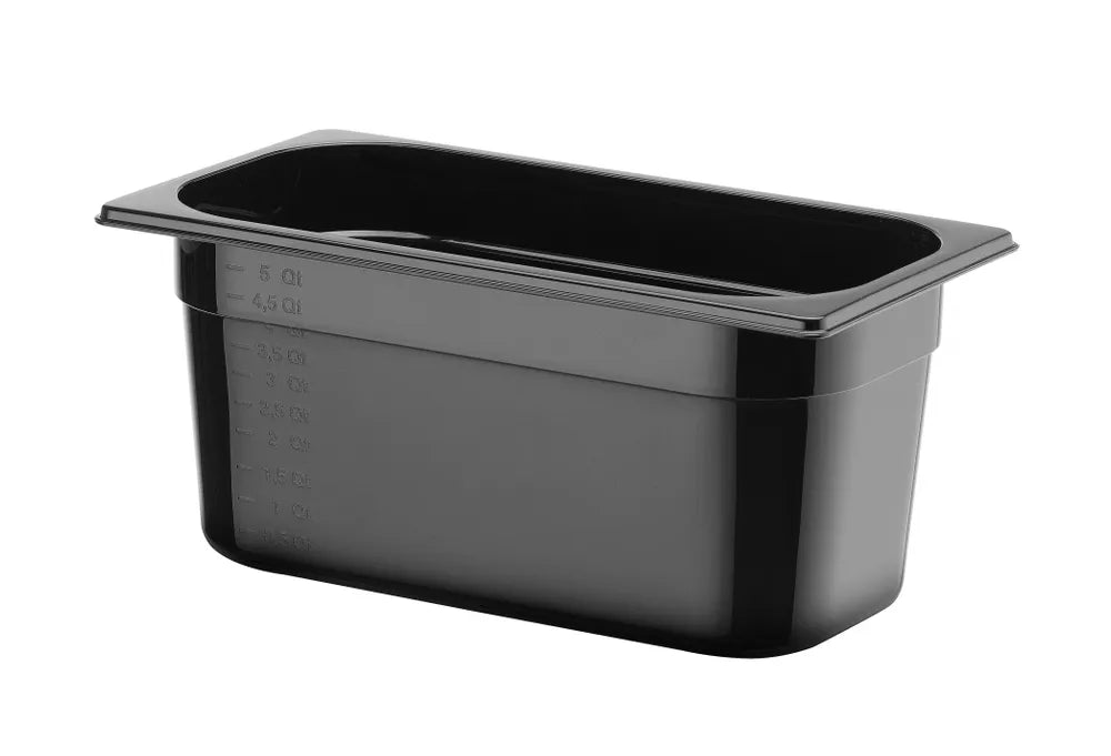 Gastronorm-Behälter 1/3, HENDI, Profi Line, GN 1/3, 5,7L, Schwarz, 325x176x(H)150mm