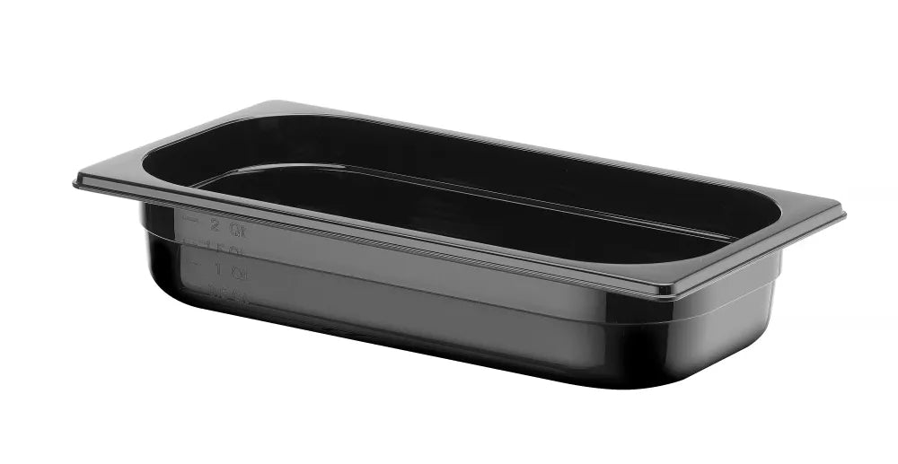 Gastronorm-Behälter 1/3, HENDI, Profi Line, GN 1/3, 2,5L, Schwarz, 325x176x(H)65mm
