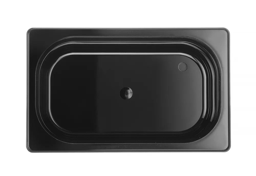Gastronorm-Behälter 1/4, HENDI, Profi Line, GN 1/4, 2,8L, Schwarz, 265x162x(H)100mm