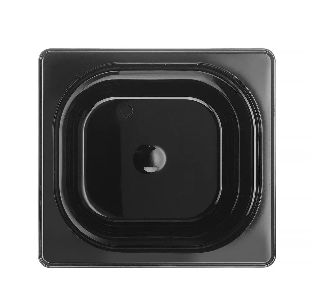 Gastronorm-Behälter 1/6, HENDI, Profi Line, GN 1/6, 1,6L, Schwarz, 176x162x(H)100mm
