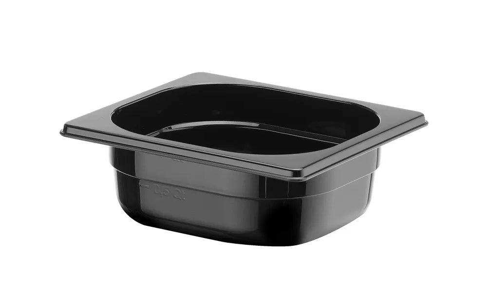 Gastronorm-Behälter 1/6, HENDI, Profi Line, GN 1/6, 1L, Schwarz, 176x162x(H)65mm