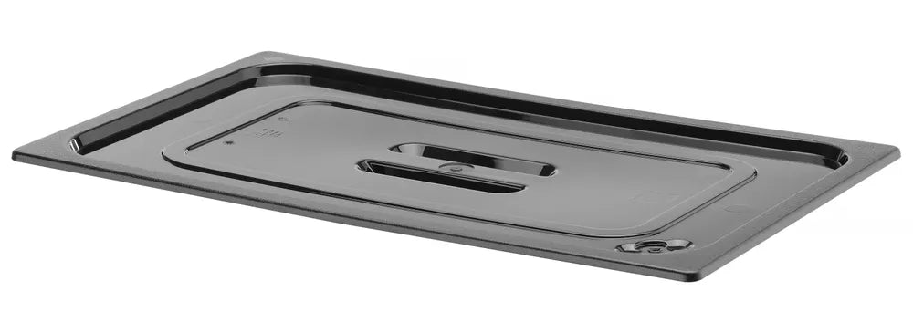 Gastronorm-Deckel, HENDI, GN 1/4, Schwarz, 265x162mm