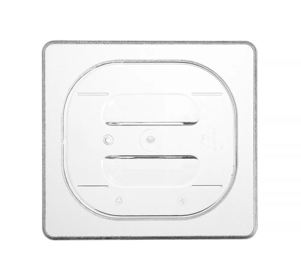 Gastronorm-Deckel, HENDI, GN 1/6, Transparent, 176x162mm