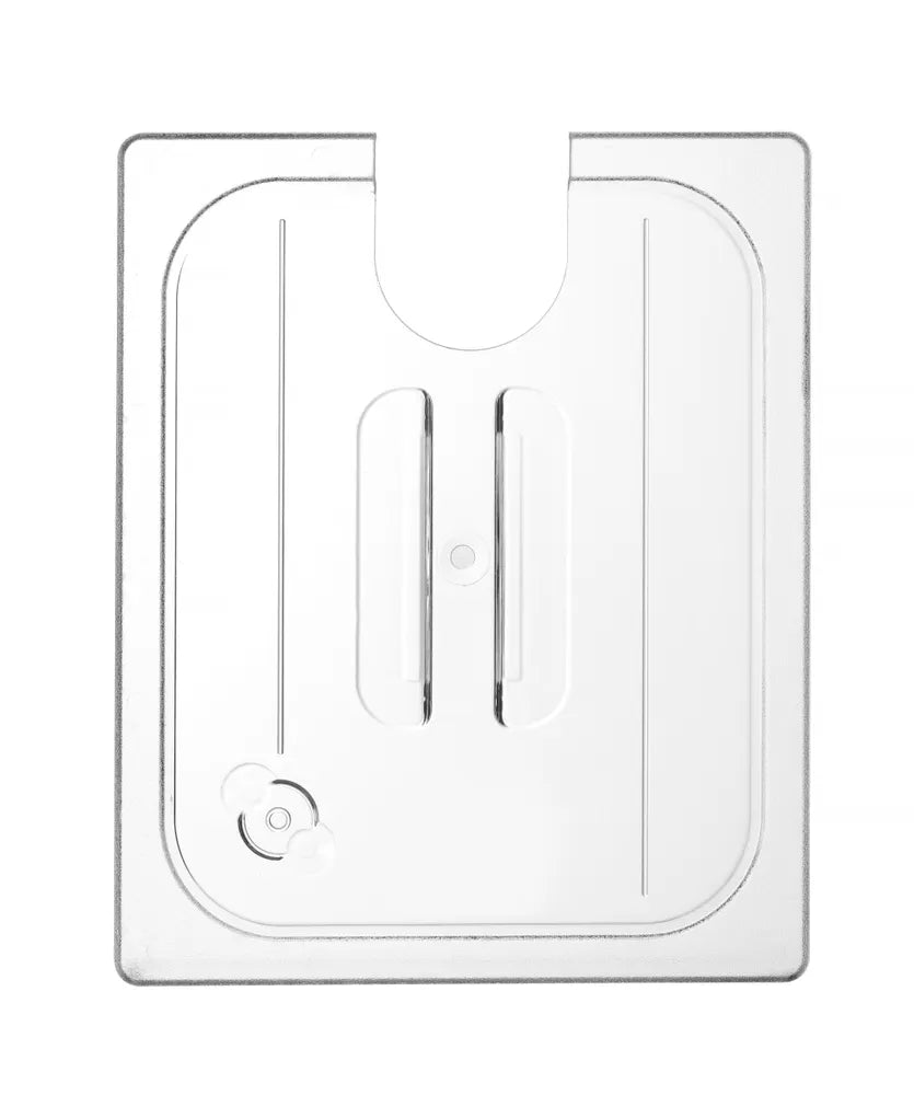 Gastronorm-Deckel mit Sous-Vide-Stab-Aussparung, HENDI, GN 1/2, Transparent, 265x325mm