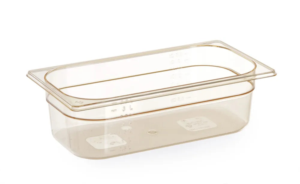 Gastronorm-Behälter 1/3, hochtemperaturbeständig, HENDI, GN 1/3, 2,5L, Transparent, 325x176x(H)65mm