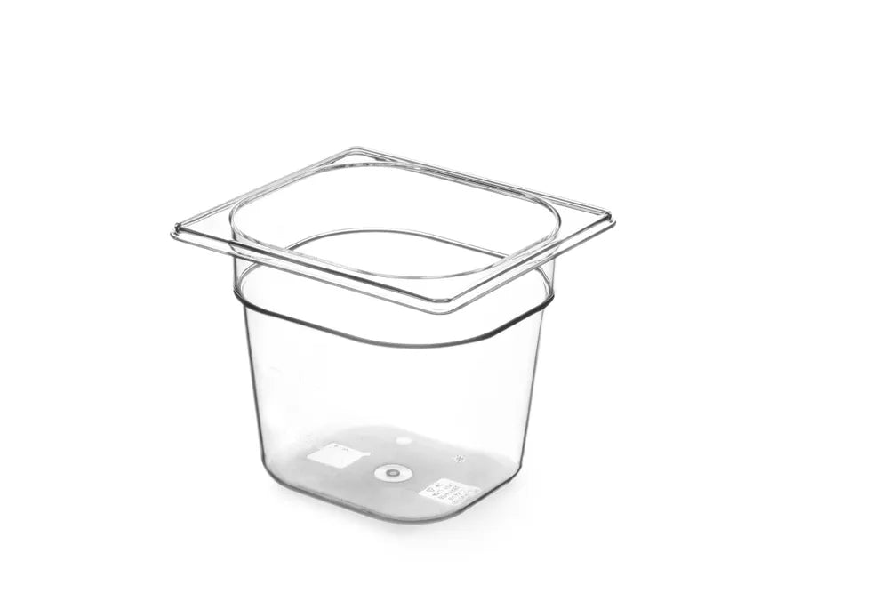 Gastronorm-Behälter 1/6, HENDI, GN 1/6, 3,4L, Transparent, 176x162x(H)200mm