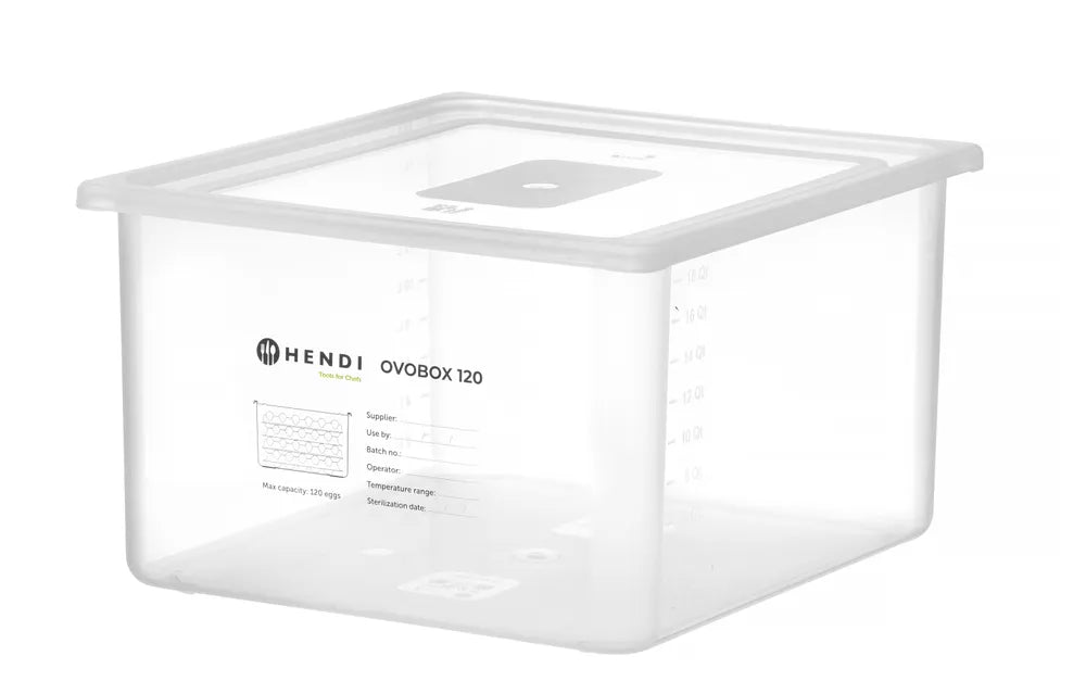 Eierbehälter HENDI OVOBOX 120, HENDI, GN 2/3, 18L, 355x325x(H)200mm, Rechteckig