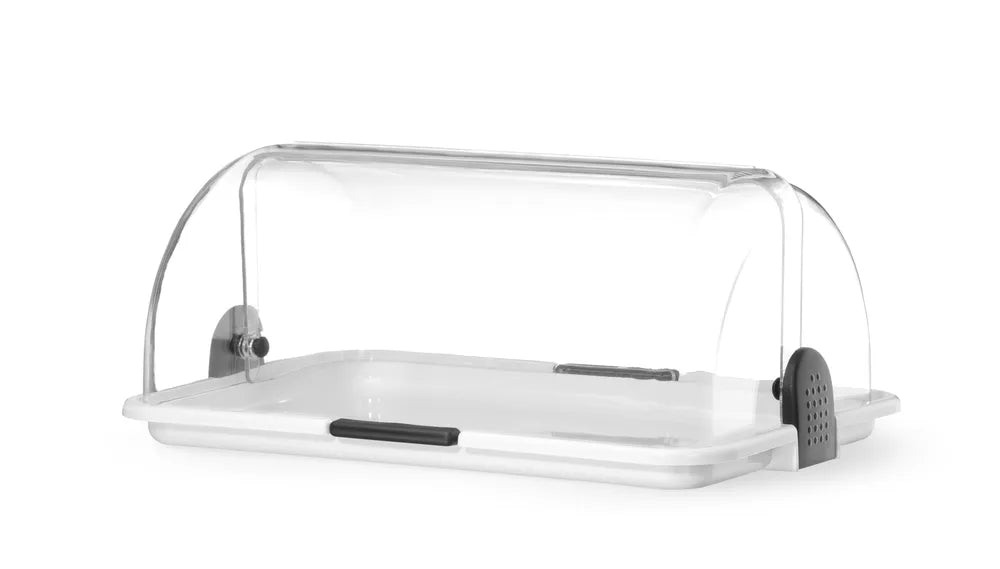 Rolltop-Display, HENDI, Weiß, 465x315x(H)195mm, Rechteckig