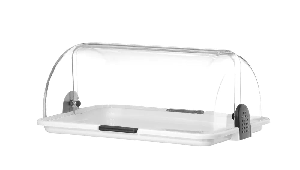 Rolltop-Display, HENDI, Weiß, 465x315x(H)195mm, Rechteckig