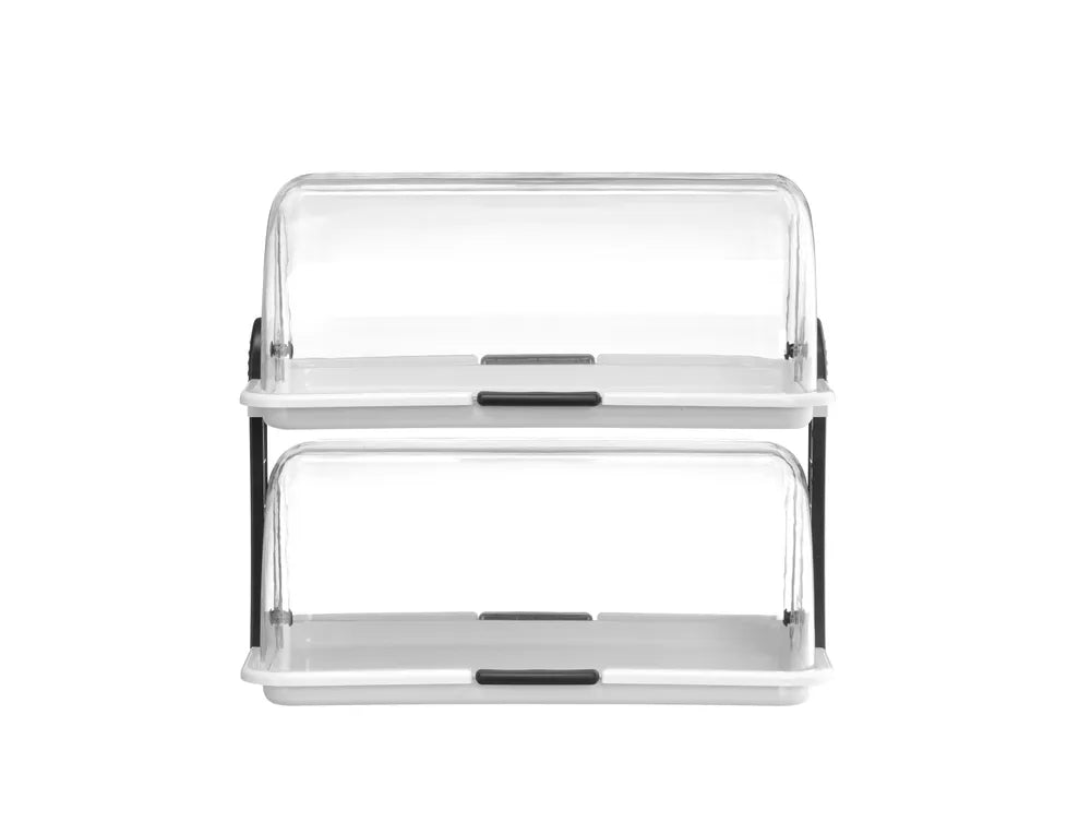 Rolltop-Display, HENDI, Weiß, 465x315x(H)195mm, Rechteckig