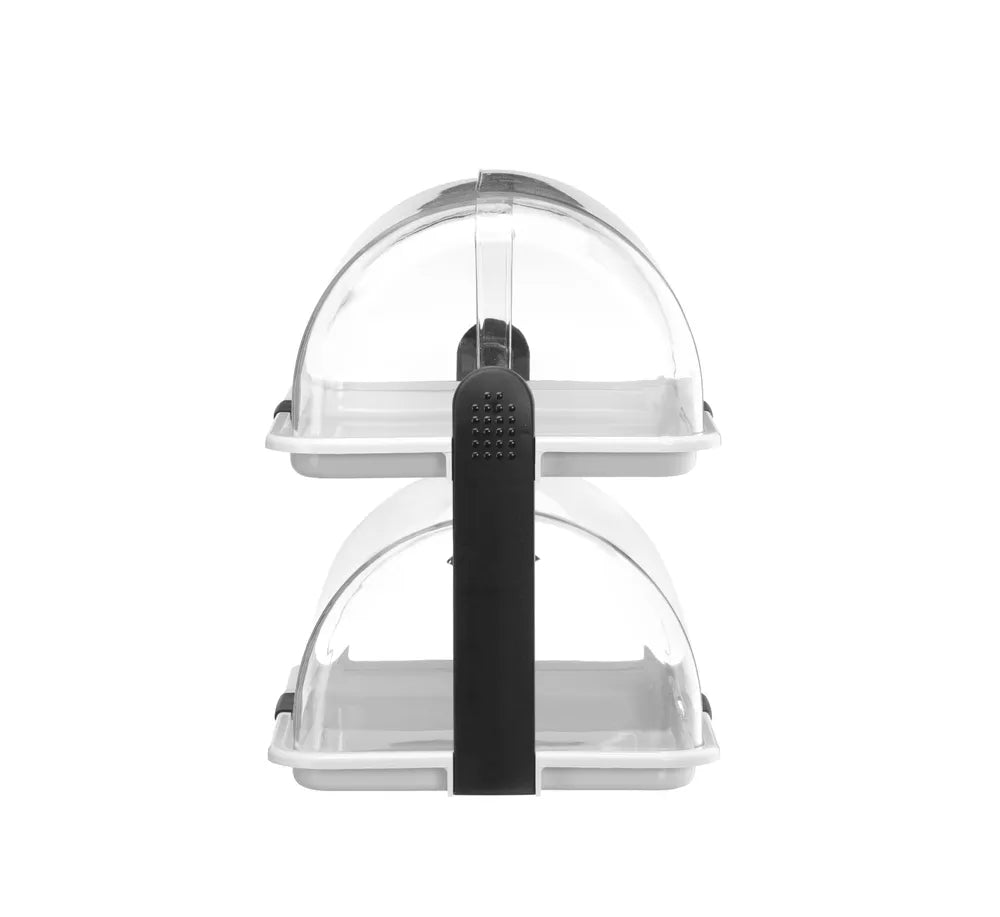 Rolltop-Display, HENDI, Weiß, 380x260x(H)355mm, Rechteckig