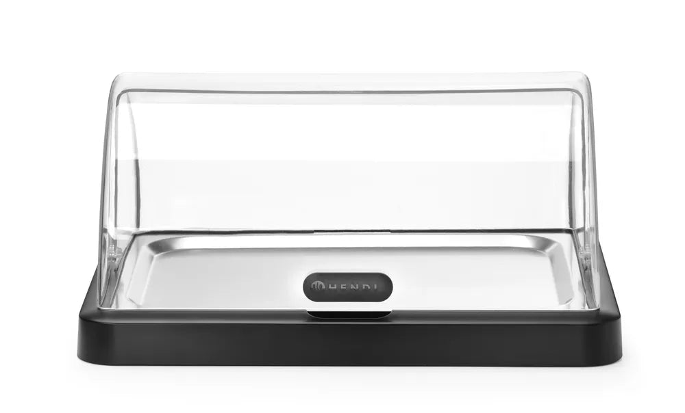Rolltop Kühldisplay Duo UNIQ, HENDI, designed by Robert Bronwasser, Doppelt, Beige, 480x355x(H)480mm, Rechteckig