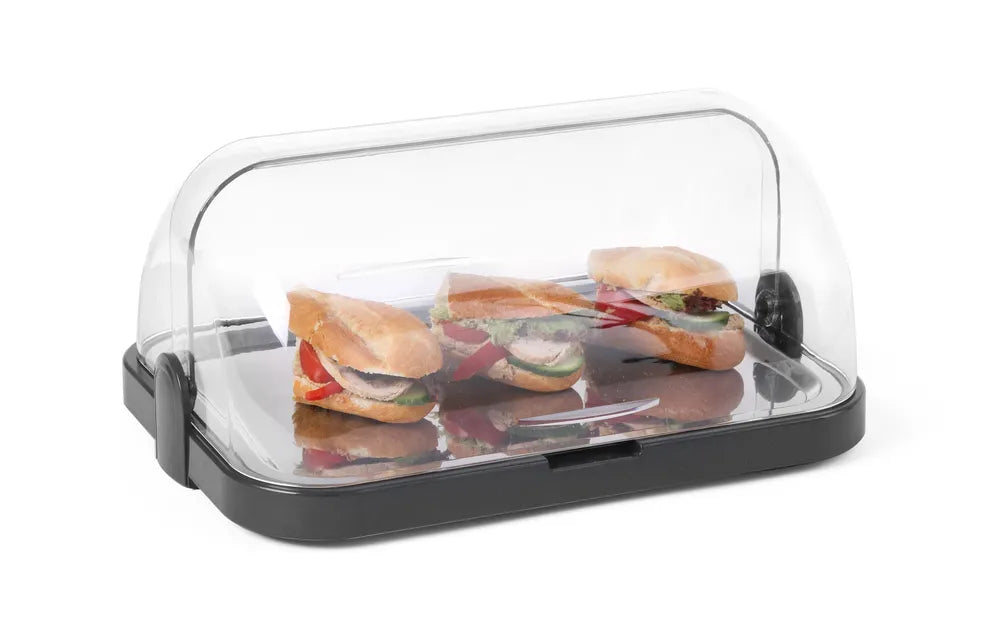 Roll-Top-Kühldisplay, einfach, HENDI, Dunkelgrau, 440x320x(H)205mm, Rechteckig