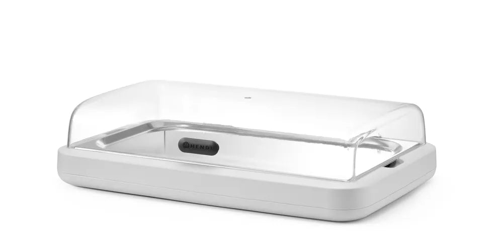 Kühldisplay UNIQ, HENDI, designed by Robert Bronwasser, GN 1/1, Schwarz, 593x389x(H)147mm, Rechteckig