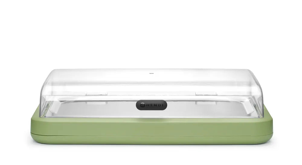 Kühldisplay UNIQ, HENDI, designed by Robert Bronwasser, GN 1/1, Schwarz, 593x389x(H)147mm, Rechteckig