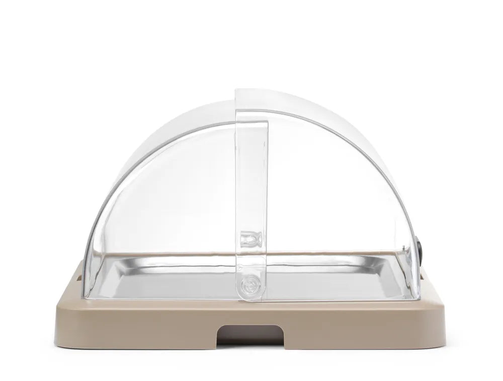 Rolltop Kühldisplay Duo UNIQ, HENDI, designed by Robert Bronwasser, Einzel, Beige, 460x355x(H)220mm, Rechteckig