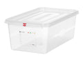 GN 1/1 Behälter, Polypropylen, HENDI, GN 1/1, 28L, Transparent, 530x325x(H)200mm, Rechteckig