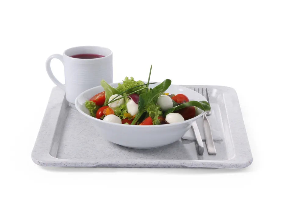 Polyestertablett für Selbstbedienungsrestaurants, AmerBox, GN 1/1, Granit, 530x325mm