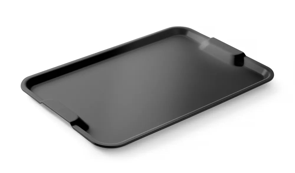 Serviertablett Euronorm mit Griff, HENDI, Hellgrau, 530x370x(H)28mm