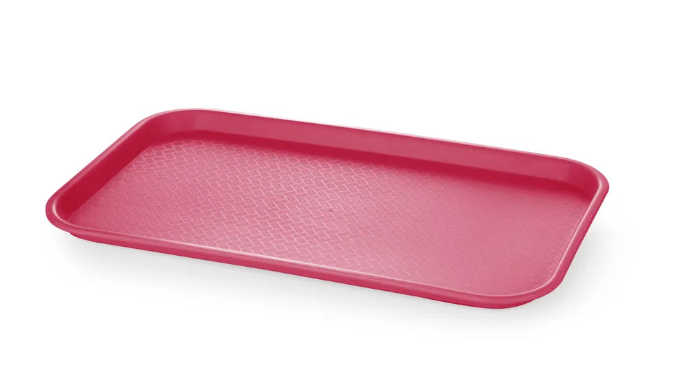 Fast-Food-Tablett GN 1/1 Polypropylen, AmerBox, GN 1/1, Rot, 530x325x(H)20mm