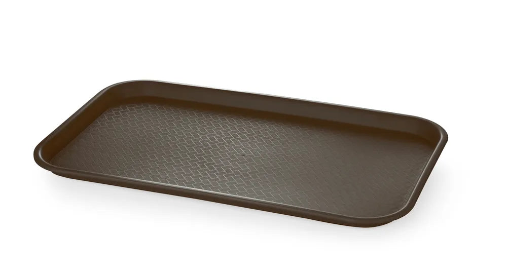 Fast-Food-Tablett GN 1/1 Polypropylen, AmerBox, GN 1/1, Braun, 530x325x(H)20mm