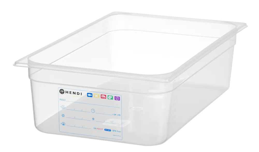 Gastronorm-Behälter 1/1, HENDI, GN 1/1, 21L, Transparent, 530x325x(H)150mm
