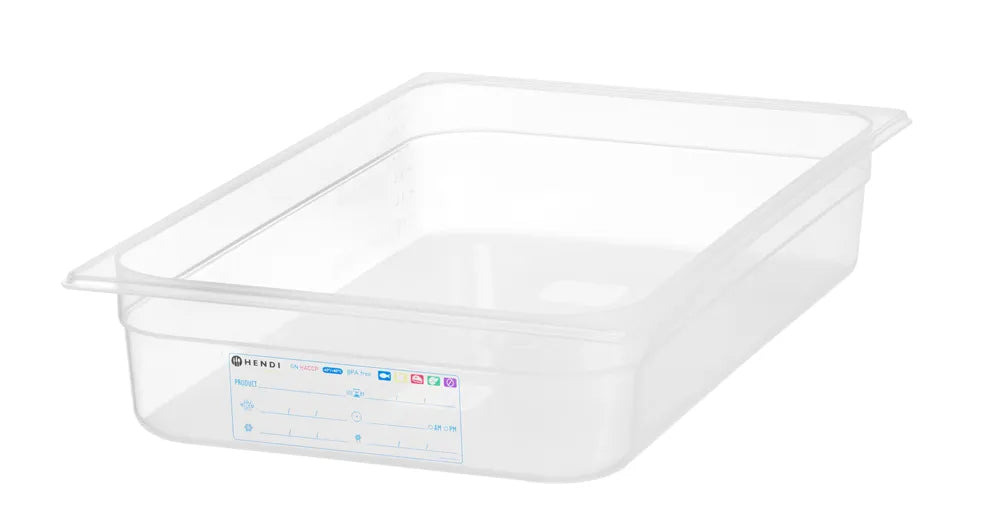 Gastronorm-Behälter 1/1, HENDI, GN 1/1, 12L, Transparent, 530x325x(H)100mm