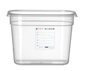 Gastronorm-Behälter 1/4, HENDI, GN 1/4, 5,5L, Transparent, 265x162x(H)200mm