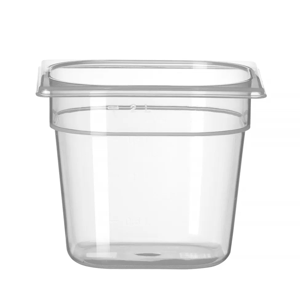 Gastronorm-Behälter 1/6, HENDI, Profi Line, GN 1/6, 2L, Transparent, 176x162x(H)150mm