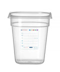 Gastronorm-Behälter 1/6, HENDI, GN 1/6, 3,4L, Transparent, 176x162x(H)200mm