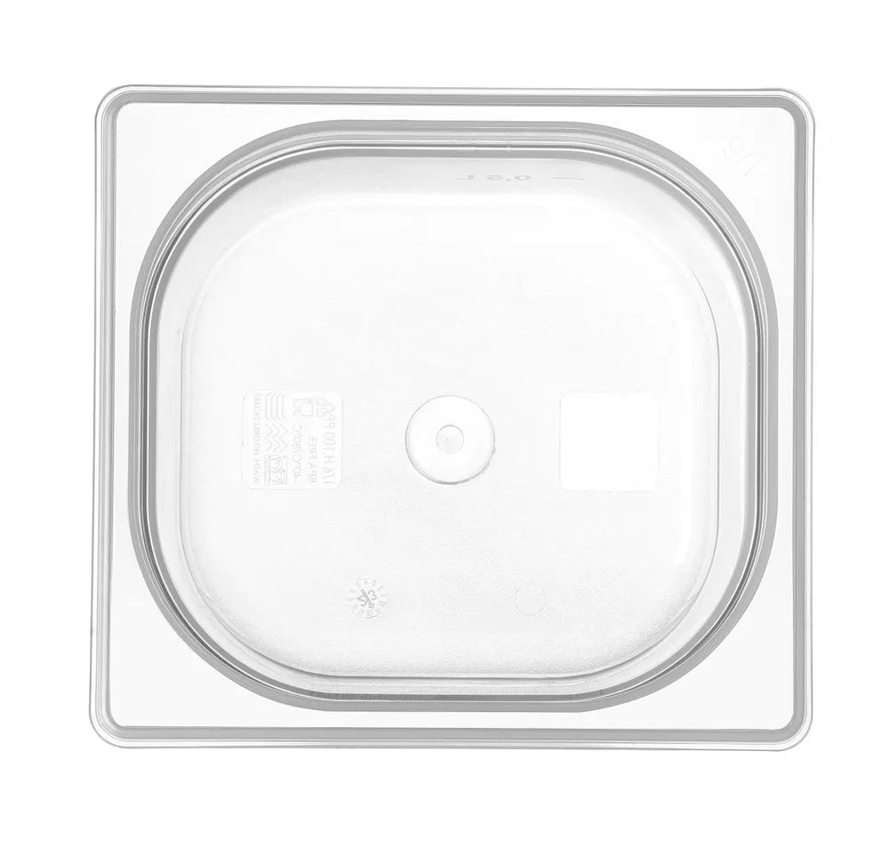 Gastronorm-Behälter 1/6, HENDI, GN 1/6, 1L, Transparent, 176x162x(H)65mm