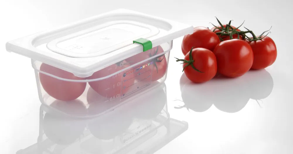 Farbcodierungsclips für HACCP-Aufbewahrungsbehälter, HENDI, Grün, 12 Stk