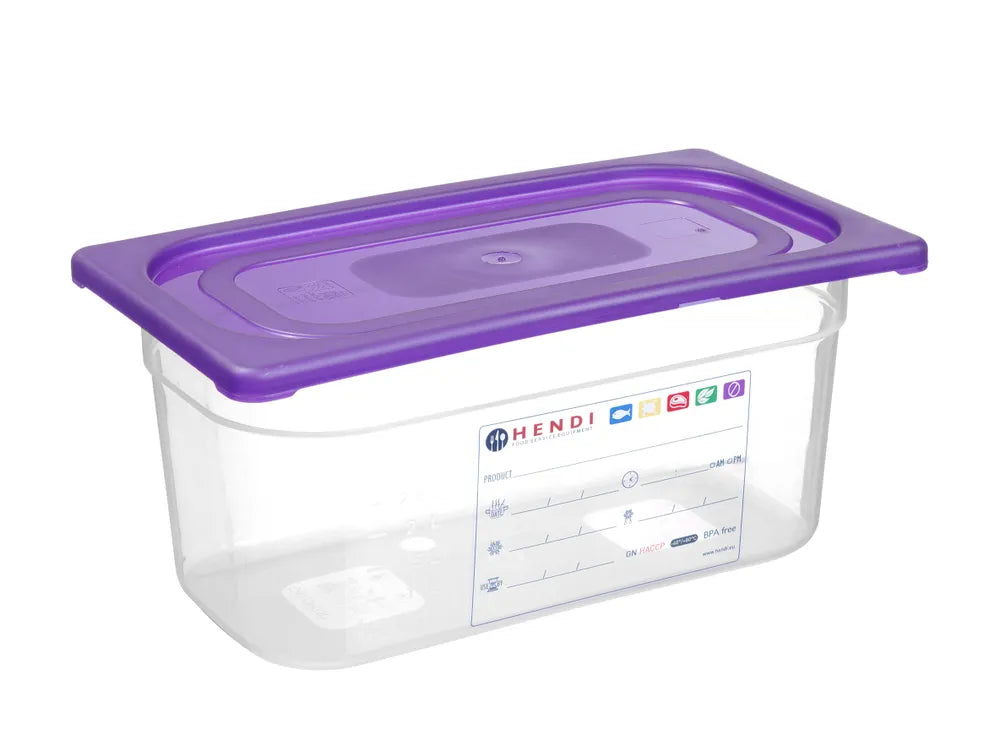 Gastronorm-Deckel violett, HENDI, GN 1/3, Violett, 325x176mm