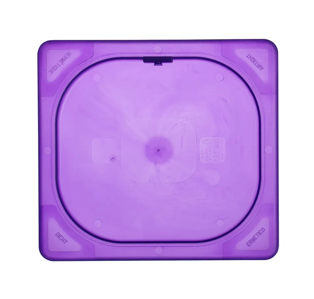 Gastronorm-Deckel violett, HENDI, GN 1/6, Violett, 176x162mm