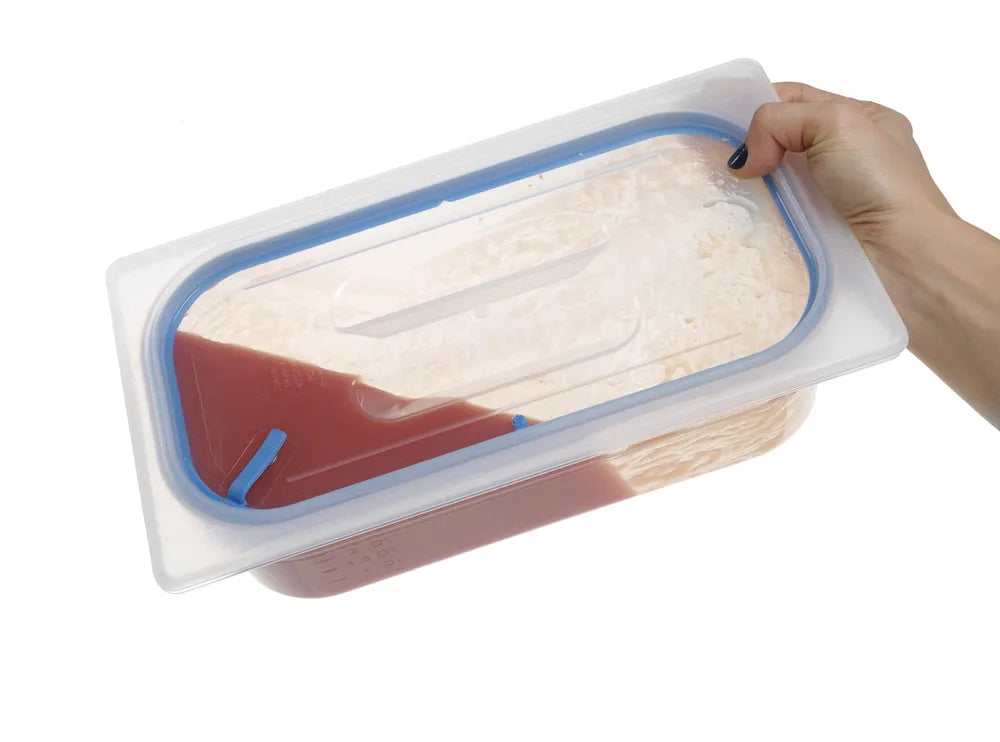 Gastronorm Deckel, luftdicht verschließbar, HENDI, GN 1/3, Transparent, 325x176mm