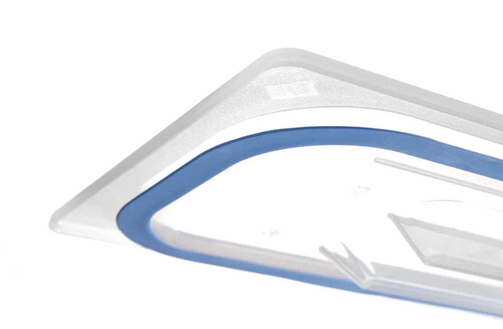 Gastronorm Deckel, luftdicht verschließbar, HENDI, GN 1/4, Transparent, 265x162mm