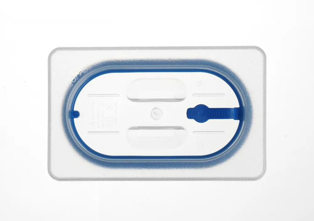 Gastronorm Deckel, luftdicht verschließbar, HENDI, GN 1/9, Transparent, 176x108mm